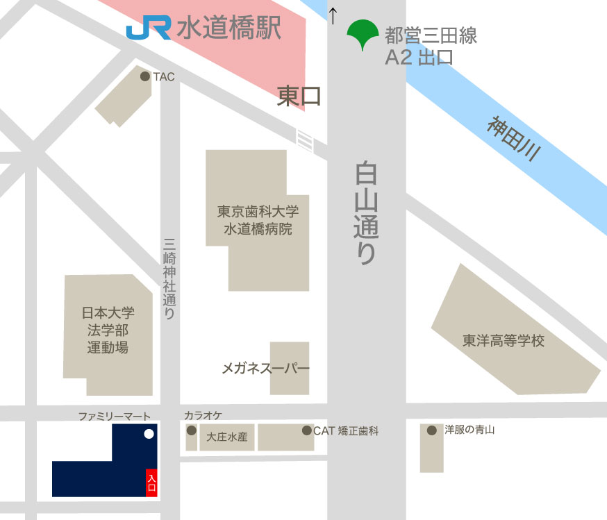 リロ水道橋地図