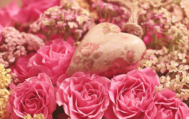 薔薇とハート